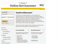 Tablet Screenshot of osc.bzv-service.de